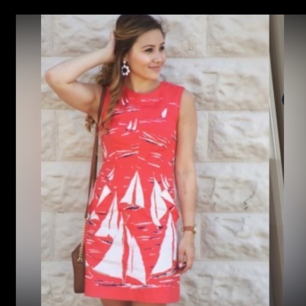 Mauve red and pink Sheath Mini Dress Sleeveless Crew Neck size 2 - Picture 10 of 10